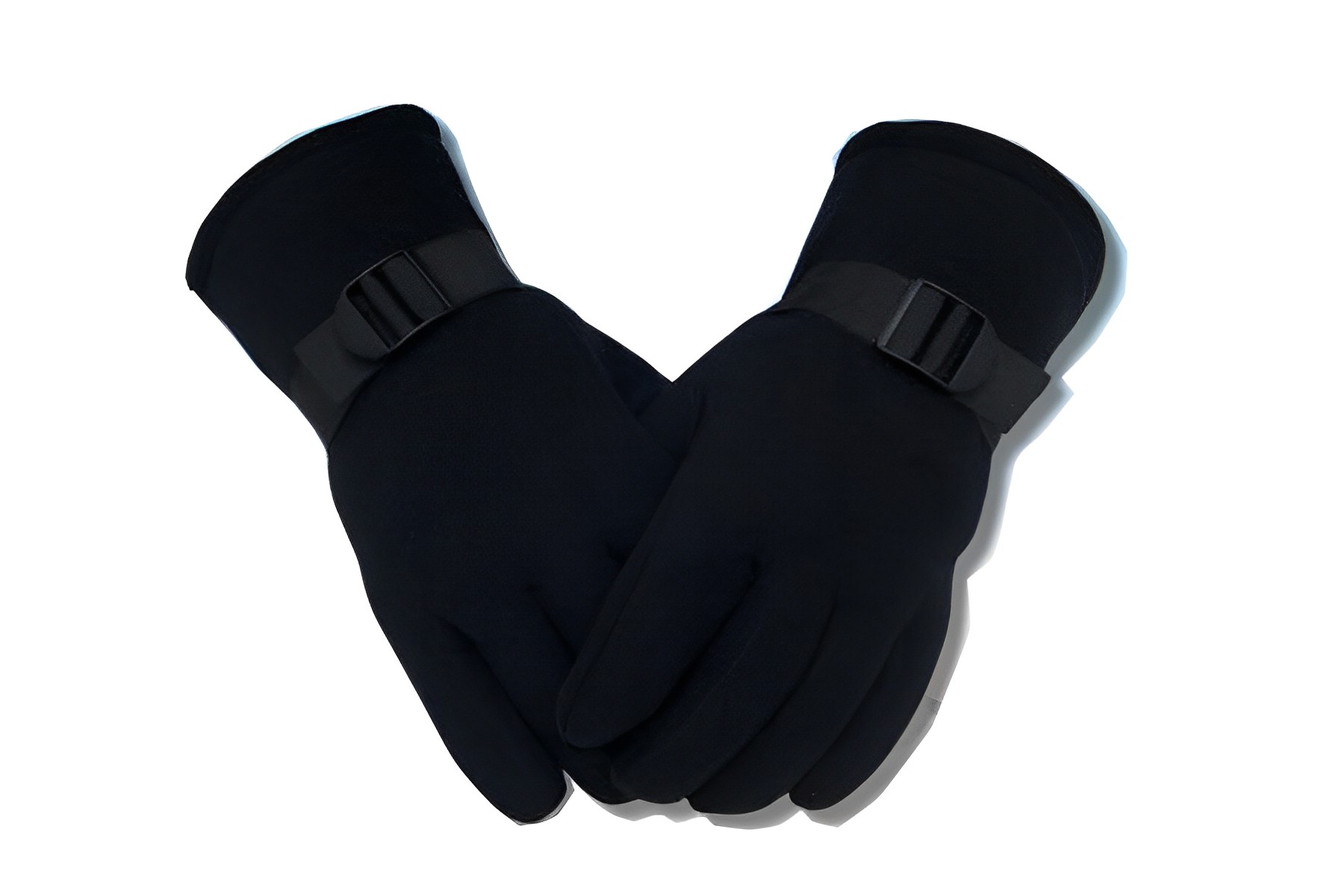 Перчатки флисовые утепленные (цв.черный)